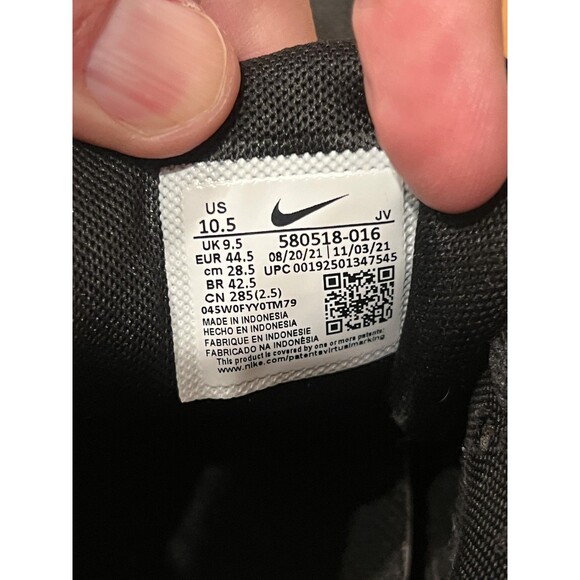 Nike Air Max Command Shoes Mens Size 10.5 Black Red Running Sneakers 580518-016 - Picture 7 of 7